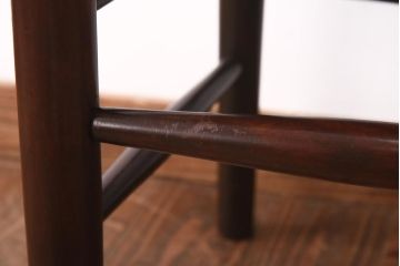 中古　松本民芸家具　シンプルなデザインが魅力的なラダーバックチェア(ダイニングチェア、椅子)(R-039024)