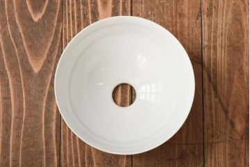 アンティーク照明　オールドノリタケ・則武(日陶)　ポピー(芥子)　鮮やかな絵柄が目を引く電笠(天井照明、シェード)(R-039032)