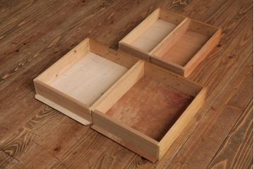アンティーク家具　昭和中期　レトロな佇まいが可愛らしい片袖デスク(座机、在宅ワーク、在宅用文机)(R-039033)