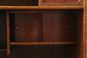 ビンテージ家具　和製ビンテージ　昭和中期　茶箪笥(茶棚、収納棚、戸棚)(R-039035)