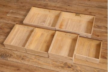 ビンテージ家具　和製ビンテージ　昭和中期　茶箪笥(茶棚、収納棚、戸棚)(R-039035)