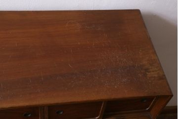 ビンテージ家具　和製ビンテージ　昭和中期　茶箪笥(茶棚、収納棚、戸棚)(R-039035)