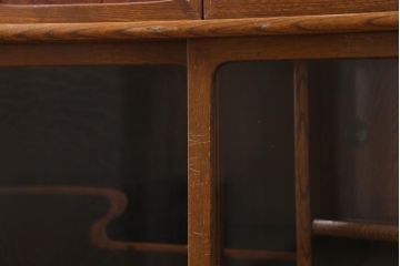 ビンテージ家具　和製ビンテージ　昭和中期　茶箪笥(茶棚、収納棚、戸棚)(R-039035)