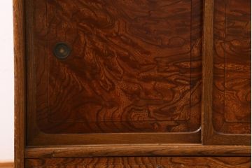 ビンテージ家具　和製ビンテージ　昭和中期　茶箪笥(茶棚、収納棚、戸棚)(R-039035)