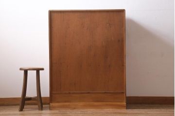 ビンテージ家具　和製ビンテージ　昭和中期　茶箪笥(茶棚、収納棚、戸棚)(R-039035)