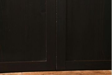 アンティーク建具　和製アンティーク　明治大正期　古民家風スタイルに!趣あふれる障子帯戸4枚セット(引き戸、建具)(R-039036)