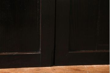 アンティーク建具　和製アンティーク　明治大正期　古民家風スタイルに!趣あふれる障子帯戸4枚セット(引き戸、建具)(R-039036)