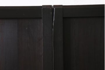 アンティーク建具　和製アンティーク　明治大正期　古民家風スタイルに!趣あふれる障子帯戸4枚セット(引き戸、建具)(R-039036)
