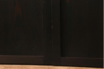 アンティーク建具　和製アンティーク　明治大正期　古民家風スタイルに!趣あふれる障子帯戸4枚セット(引き戸、建具)(R-039036)