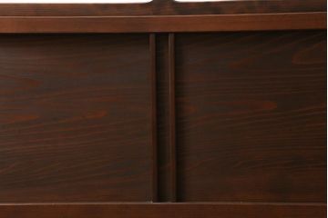 アンティーク建具　和製アンティーク　当店オリジナルガラス　和モダンな空間作りに活躍する障子戸2枚セット(引き戸、建具)(R-039037)