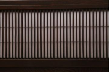 アンティーク建具　裏障子　上品な和の雰囲気漂う格子戸4枚セット(障子戸、帯ガラス戸、引き戸)(R-039038)
