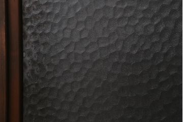 アンティーク建具　レトロなガラス入り障子戸2枚セット(ガラス戸、引き戸)(R-039039)