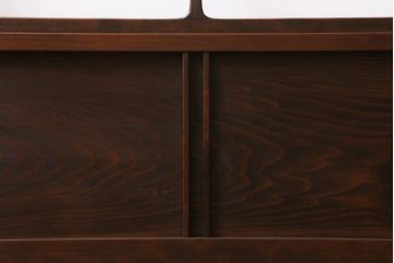 アンティーク建具　レトロなガラス入り障子戸2枚セット(ガラス戸、引き戸)(R-039039)
