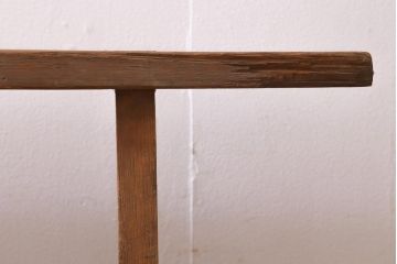 アンティーク家具　レトロ家具　シンプルで素朴なベンチ(飾り台)(R-039044)