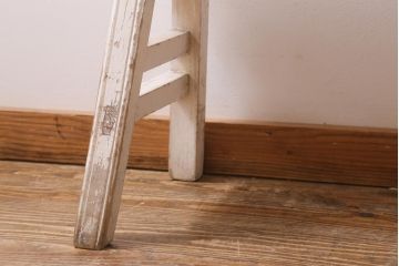 アンティーク家具　和製アンティーク　シャビーシックな空間におすすめのおしゃれなベンチ(長椅子、板座チェア、飾り台)(R-039046)