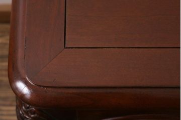 中古　輸入家具　凝った意匠が目を引くエレガントな佇まいのコンソールテーブル(R-039048)