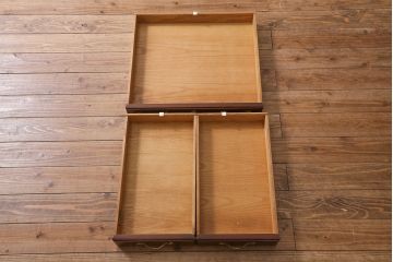 中古　アメリカ製　センチュリー社(CENTURY)　パーケット天板　気品溢れる佇まいのデスク(机、在宅ワーク、在宅用)(定価約180万円)(R-039049)