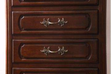 中古　アメリカ製　センチュリー(CENTURY)　クラシカルなデザインの縦型チェスト(サイドチェスト、引き出し)(定価約105万円)(R-039051)