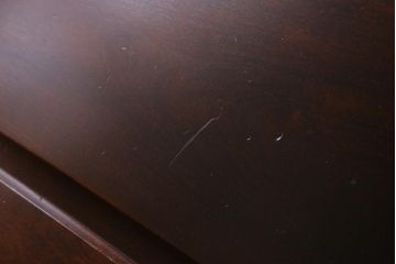 ビンテージ　北海道民芸家具　絶版品!洗練された佇まいの棚付きライティングビューロー(簿記机)(R-039054)