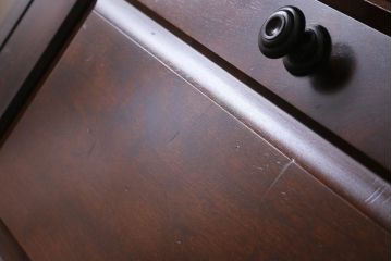 ビンテージ　北海道民芸家具　絶版品!洗練された佇まいの棚付きライティングビューロー(簿記机)(R-039054)