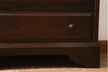 ビンテージ　北海道民芸家具　絶版品!洗練された佇まいの棚付きライティングビューロー(簿記机)(R-039054)