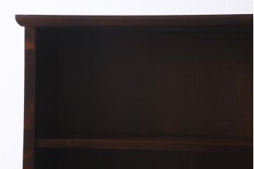 ビンテージ　北海道民芸家具　絶版品!洗練された佇まいの棚付きライティングビューロー(簿記机)(R-039054)