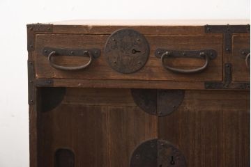 アンティーク家具　和製アンティーク　明治大正期　桐材　小タンス(引き出し、収納棚、桐箪笥、桐たんす)(R-039056)