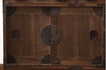 アンティーク家具　和製アンティーク　明治大正期　桐材　小タンス(引き出し、収納棚、桐箪笥、桐たんす)(R-039056)