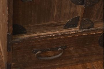 アンティーク家具　和製アンティーク　明治大正期　桐材　小タンス(引き出し、収納棚、桐箪笥、桐たんす)(R-039056)