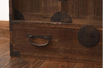 アンティーク家具　和製アンティーク　明治大正期　桐材　小タンス(引き出し、収納棚、桐箪笥、桐たんす)(R-039056)