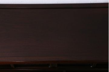 ヴィンテージ家具　国産　唐木指物　紫檀(シタン)材　深みのある漆塗りが美しい上手物の飾り棚(茶棚、戸棚、ビンテージ)(R-039058)