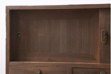 アンティーク家具　昭和中期　柔らかな木の質感が魅力的な重ね桐箪笥(衣装箪笥、引き出し、桐たんす)(R-039059)