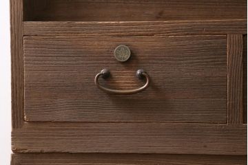 アンティーク家具　昭和中期　柔らかな木の質感が魅力的な重ね桐箪笥(衣装箪笥、引き出し、桐たんす)(R-039059)