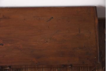 アンティーク家具　大正昭和初期　和の雰囲気を感じる引き出し付き文机(座机)(R-039063)