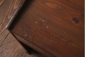 アンティーク家具　大正昭和初期　和の雰囲気を感じる引き出し付き文机(座机)(R-039063)