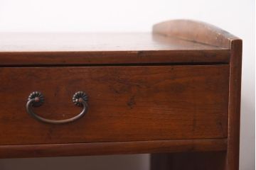 アンティーク家具　大正昭和初期　和の雰囲気を感じる引き出し付き文机(座机)(R-039063)