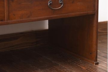 アンティーク家具　大正昭和初期　和の雰囲気を感じる引き出し付き文机(座机)(R-039063)