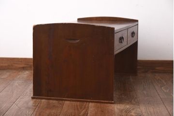 アンティーク家具　大正昭和初期　和の雰囲気を感じる引き出し付き文机(座机)(R-039063)