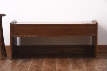 アンティーク家具　大正昭和初期　和の雰囲気を感じる引き出し付き文机(座机)(R-039063)