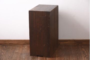 アンティーク家具　和製アンティーク　大正期　倹飩式の扉が風情ある戸棚(収納棚、キャビネット)(R-039067)