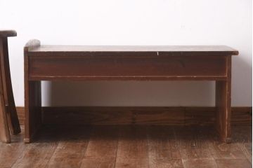 アンティーク家具　和製アンティーク　明治大正期　味わい深い木の風合いが魅力的な文机(座机、ローテーブル)(R-039068)
