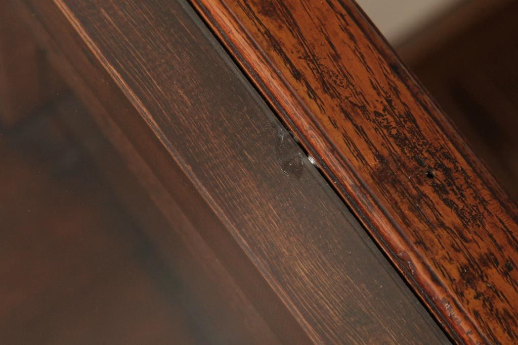 アンティーク家具　大正期　和洋折衷の空間に馴染むレトロなガラスケース(ショーケース、陳列棚、飾り棚)(R-39072)