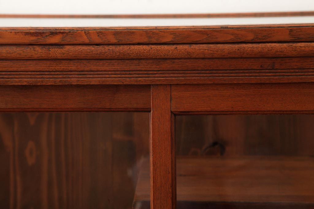 アンティーク家具　大正期　和洋折衷の空間に馴染むレトロなガラスケース(ショーケース、陳列棚、飾り棚)(R-39072)