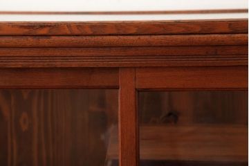 アンティーク家具　大正期　和洋折衷の空間に馴染むレトロなガラスケース(ショーケース、陳列棚、飾り棚)(R-39072)