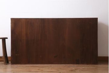 アンティーク家具　和製アンティーク　明治大正期　赤みがかった金具が目を引くローボード(箪笥、収納棚)(R-039079)