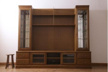 中古　カリモク　domani(ドマーニ)　QUEENS LIFE(クイーンズライフ)　シアターボード(ユニットキャビネット、テレビボード、飾り棚)(定価約120万円)(R-039087)