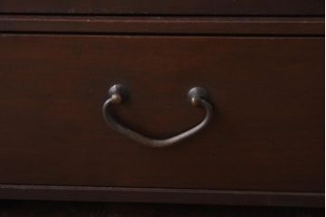 アンティーク家具　昭和初期　工芸家具　和の趣溢れる網代編みがお洒落な戸棚(収納棚、飾り棚)(R-039089)