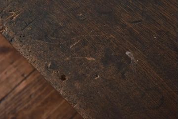 アンティーク家具　大正昭和初期　古い木の質感が味わい深い文机(座机、ローテーブル)(R-039090)