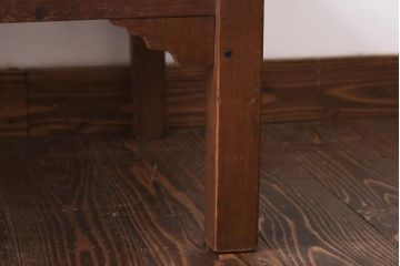 アンティーク家具　大正昭和初期　古い木の質感が味わい深い文机(座机、ローテーブル)(R-039090)