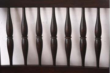 中古　松本民芸家具　SP型ラッシアームチェア　ラッシ座面が目を引くチェア(ラッシチェア、椅子)(R-039093)